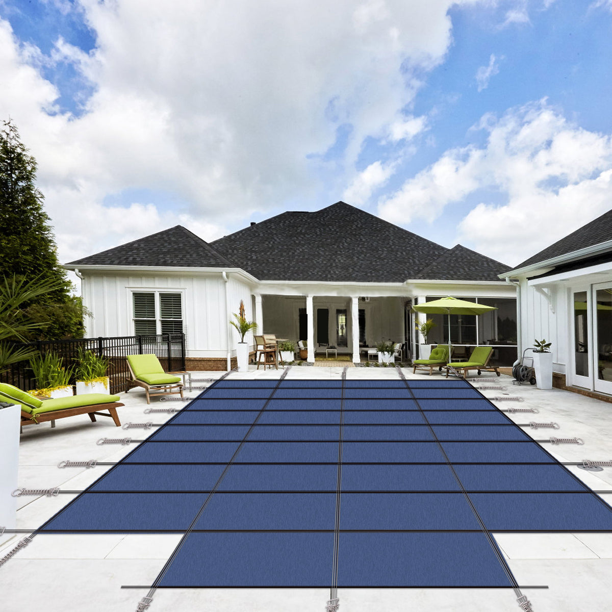 20 X 40 Ft High Strength Pool Safety Cover For Rectangular Inground Winter Swimming Pools