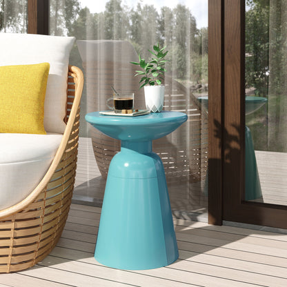Outdoor Modern Metal End Large Table