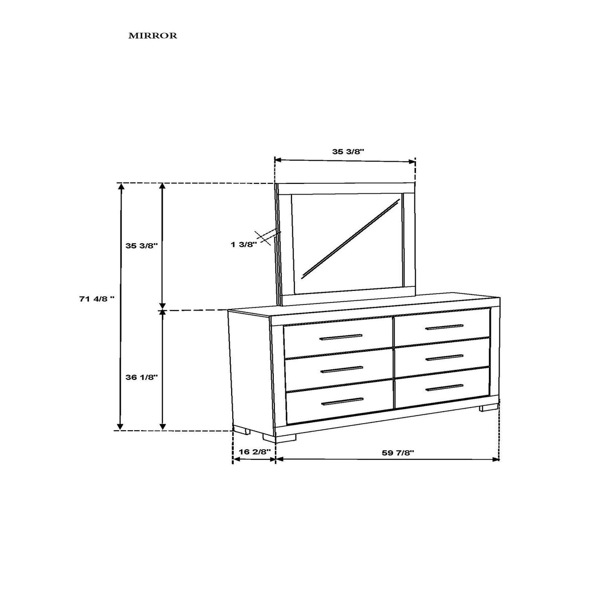 Elsa - Mirror With Sleek Frame