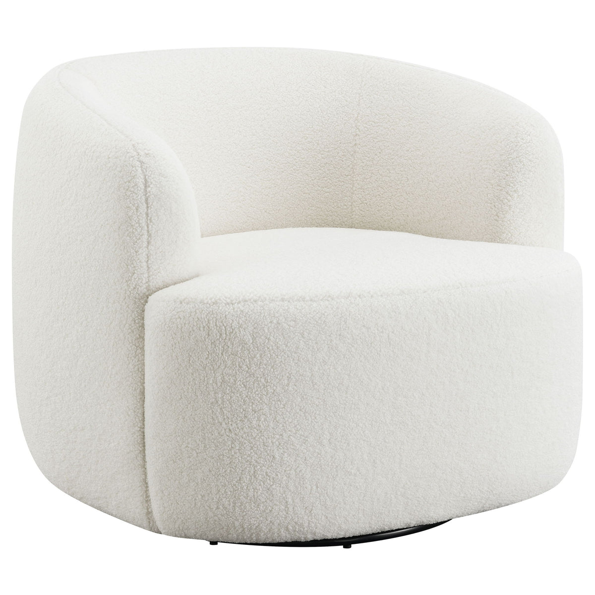 Denae - Upholstered Swivel Chair - Ivory