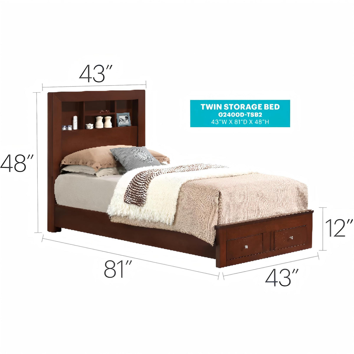 Stylish Storage Bed For Modern Spaces