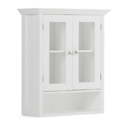 Acadian - Double Door Wall Cabinet - Pure White