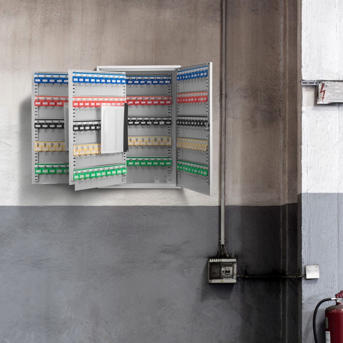 Adjustable Key Cabinet With Lock