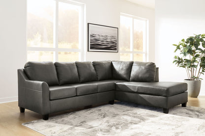 Valderno - 2-Piece Sectional With Raf Corner Chaise - Fog