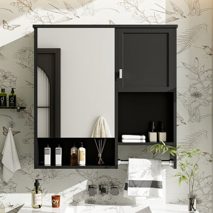 Modern Wall Mounted Bathroom Medicine Cabinet, Bathroom Wall Storage Cabinet With Mirror