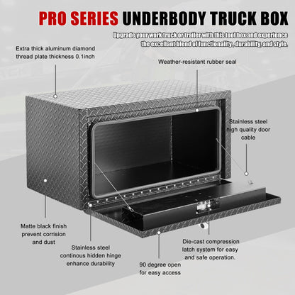 Pro Series - Underbody Truck Tool Box Waterproof Storage Chest