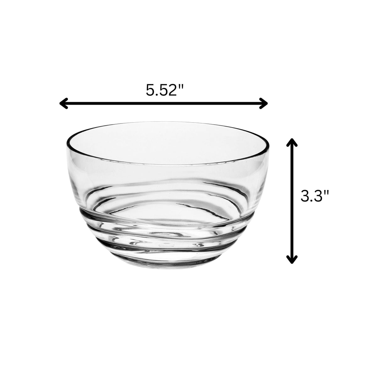 Swirl Acrylic Serving Bowls, Unbreakable