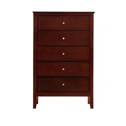 Daniel - Chest, 5 Drawer Storage Unit - Cherry
