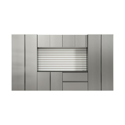 Nova Series - Garage Cabinet Set A With Soft Closing Doors - Dark Gray