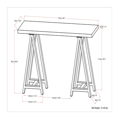 Sawhorse - Handcrafted Solid Table