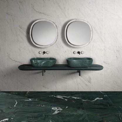 Bathroom Vessel Sink With Wavy Design