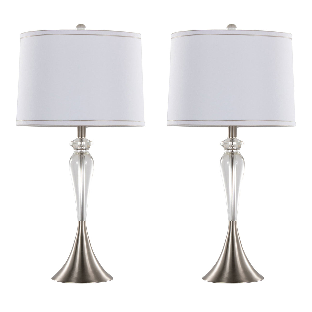 Ashland - Contemporary Crystal Table Lamp (Set of 2) - Clear