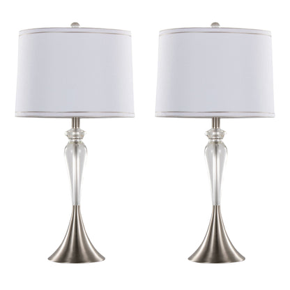 Ashland - Contemporary Crystal Table Lamp (Set of 2) - Clear