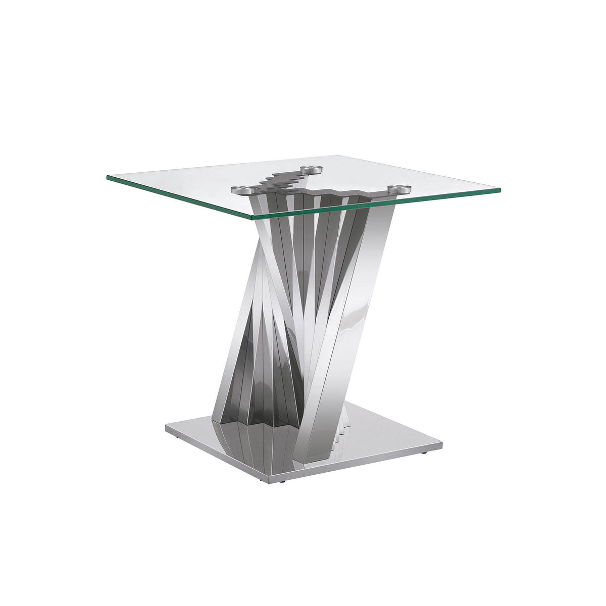 Table With Twisted Fan Shaped Legs