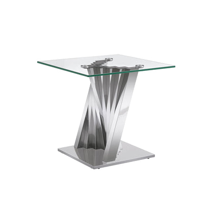 Table With Twisted Fan Shaped Legs