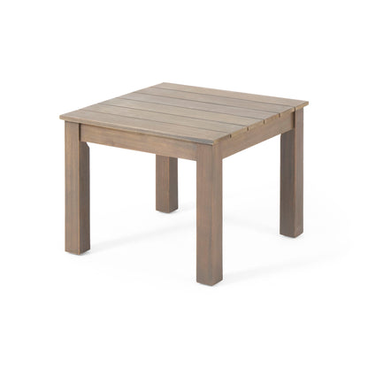 Halcyon - Outdoor Side Table With Slat Design