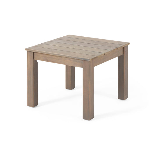 Halcyon - Outdoor Side Table With Slat Design
