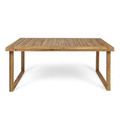 Outdoor Dining Set - Sandblast Natural Finish