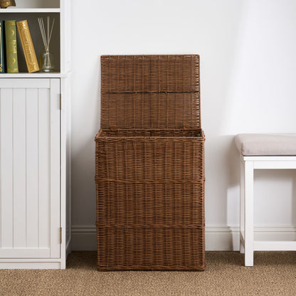 Rectangular Laundry Hamper - Chocolate