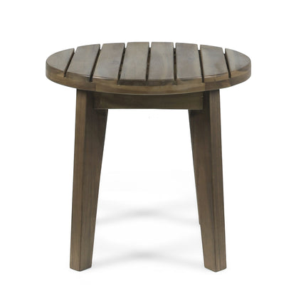 Outdoor Acacia Wood Side Table With Weather Resistance
