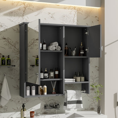 Modern Wall Mounted Bathroom Medicine Cabinet, Bathroom Wall Storage Cabinet With Mirror