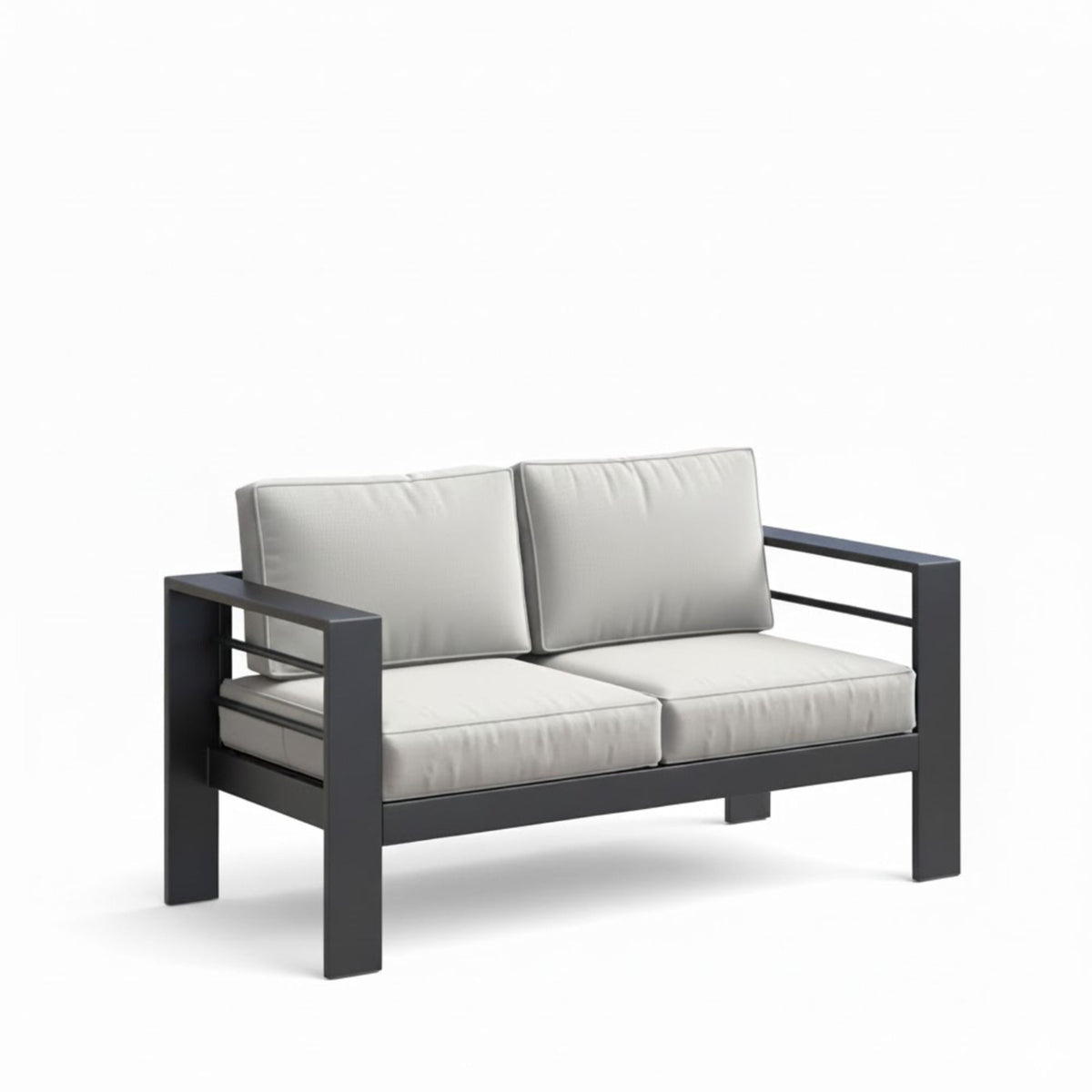 All-Weather Patio Loveseat With Thick Cushions