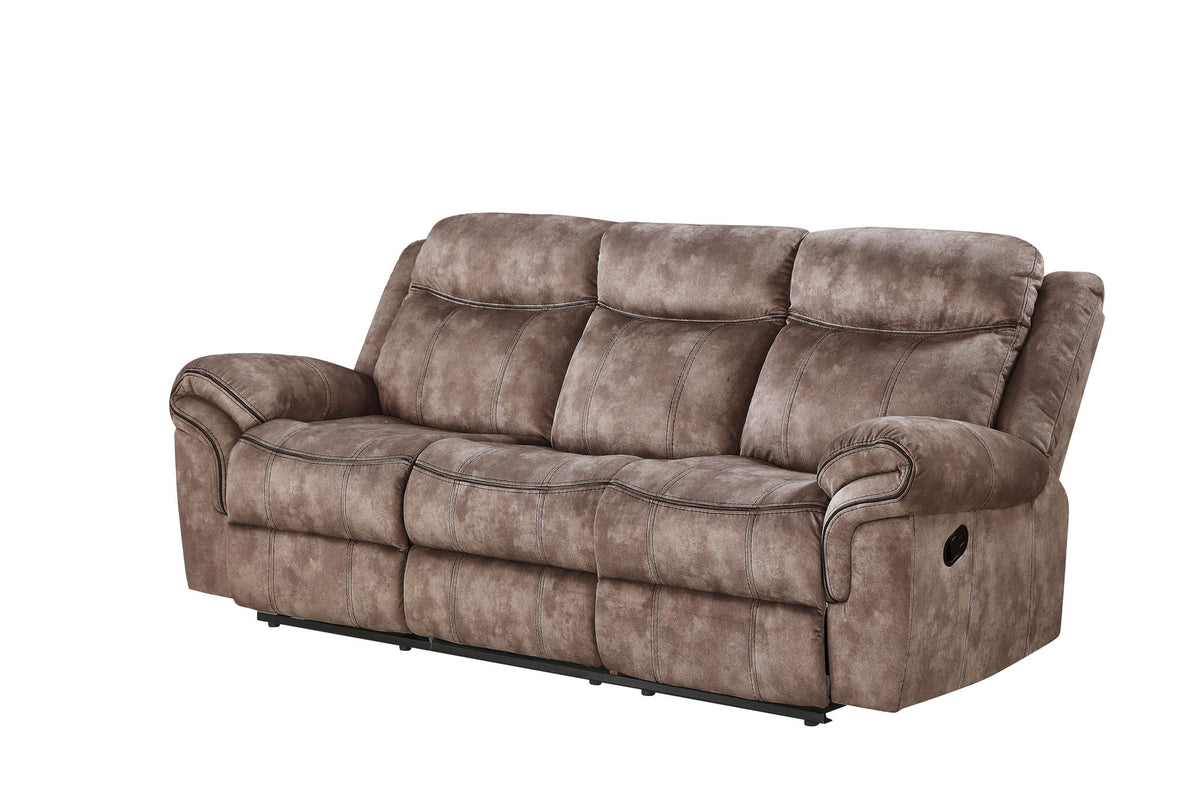 Zubaida - Two Tone Recliner Sofa With USB Port Drop Down Table