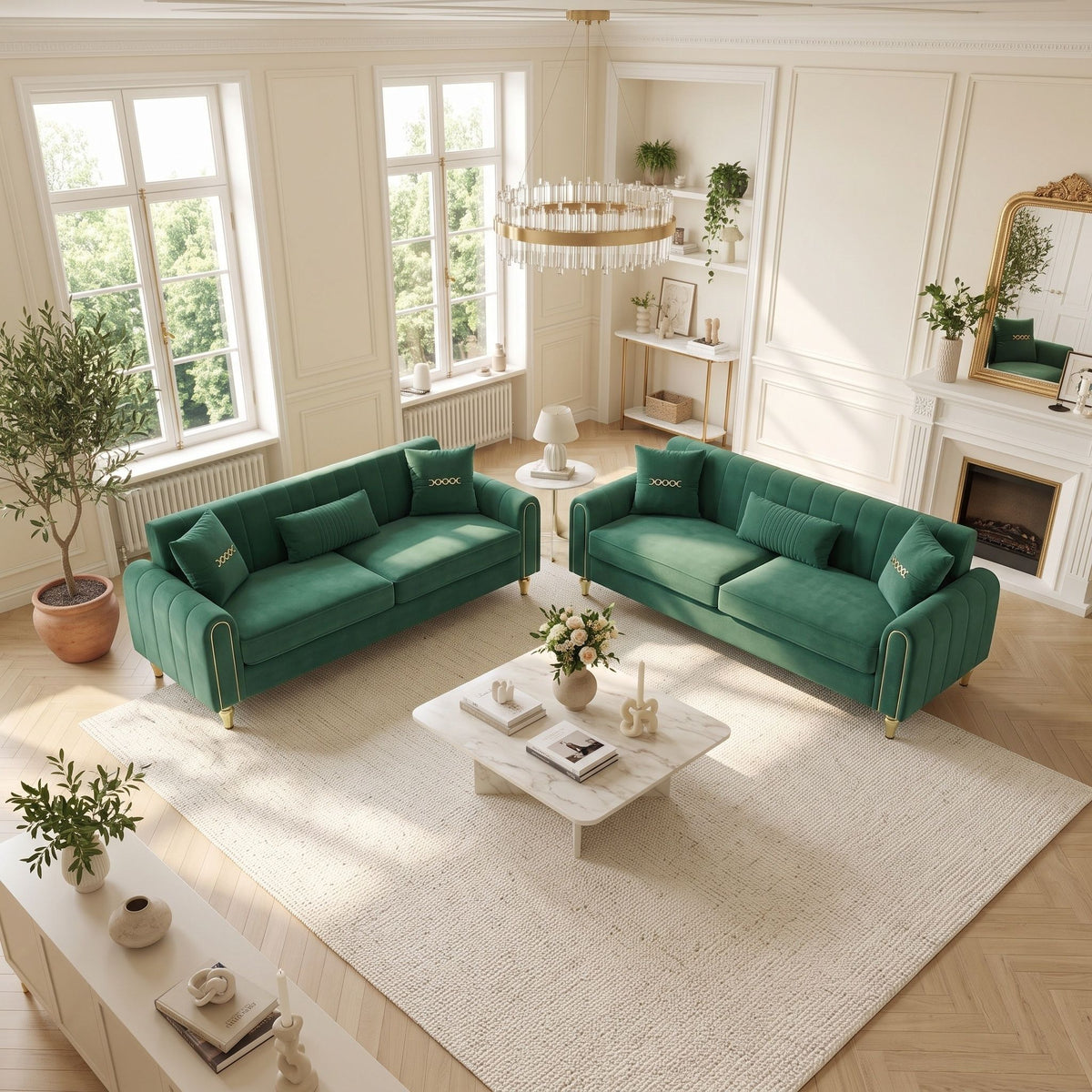 2 Piece Sofa 3 Seater Sofas Set