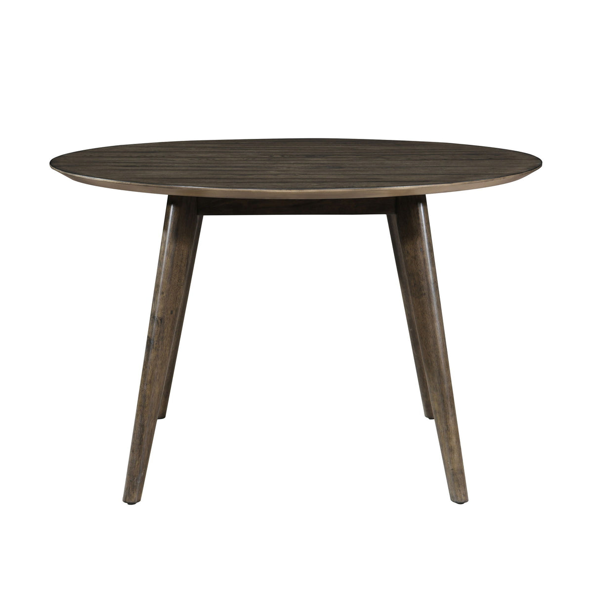 Rex - 48" Round Dining Table - Walnut Brown