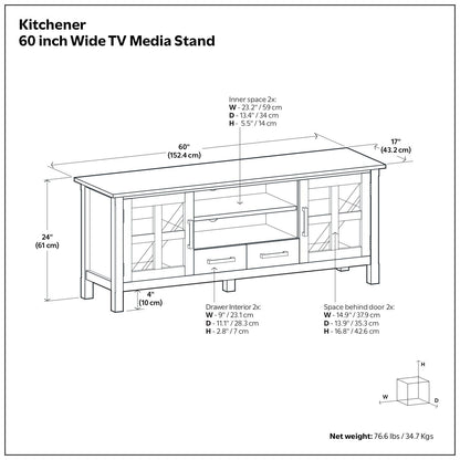 Kitchener - Handcrafted TV Media Stand