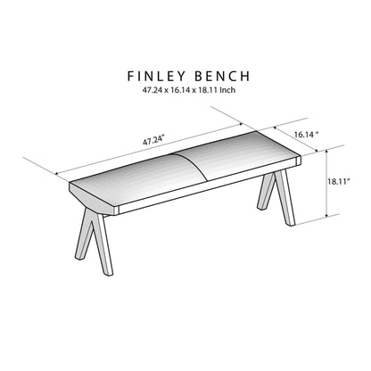 Chad - Bench - Brown / Tan