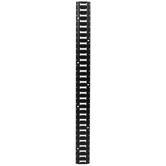 18 Pieces E Track Tie-Down Rail Kit For Trucks, Vans, And Garages With O-Ring Anchors And Ratchet Straps - Black