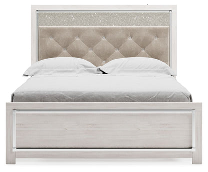 Altyra - Queen Panel Bed With Roll Slats - White
