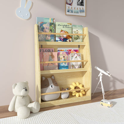 3 Tier Book Shelf, Compact Storage For Bedrooms
