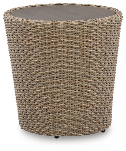 Danson - Round End Table - Beige