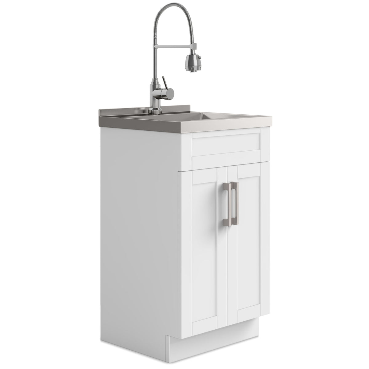 Hennessy - Deluxe Laundry Cabinet With Faucet And Stainless Steel Sink