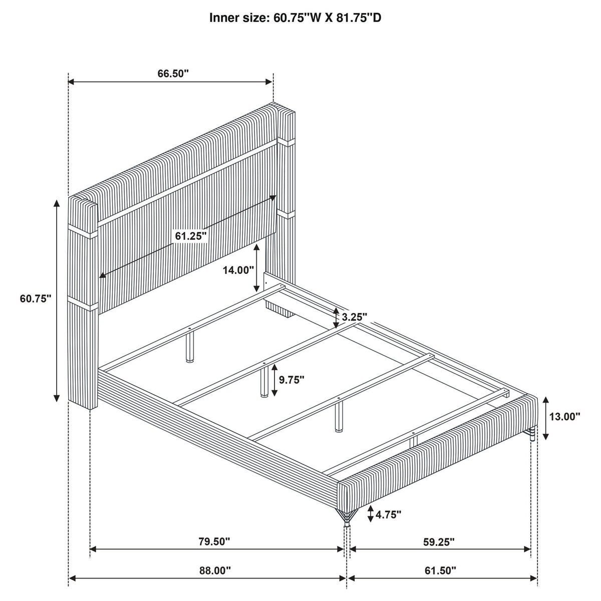 Malcolm - Bedroom Set With Wingback Design