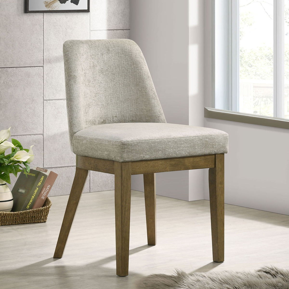 Bryant - Upholstered Dining Side Chair (Set of 2) - Light Tan