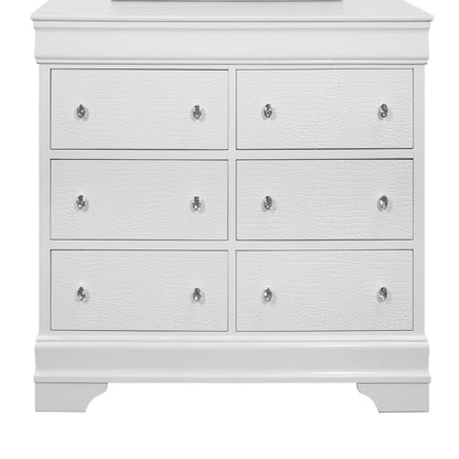 Shaker - 5 Pieces Bedroom Set With Crystal Inspired Tufted Headboard And LED Lighting