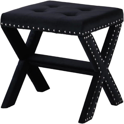 Upholstered Accent Bench With Nailhead Trim