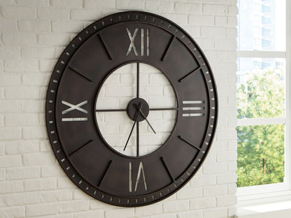Lytle - Wall Clock - Antique Brown