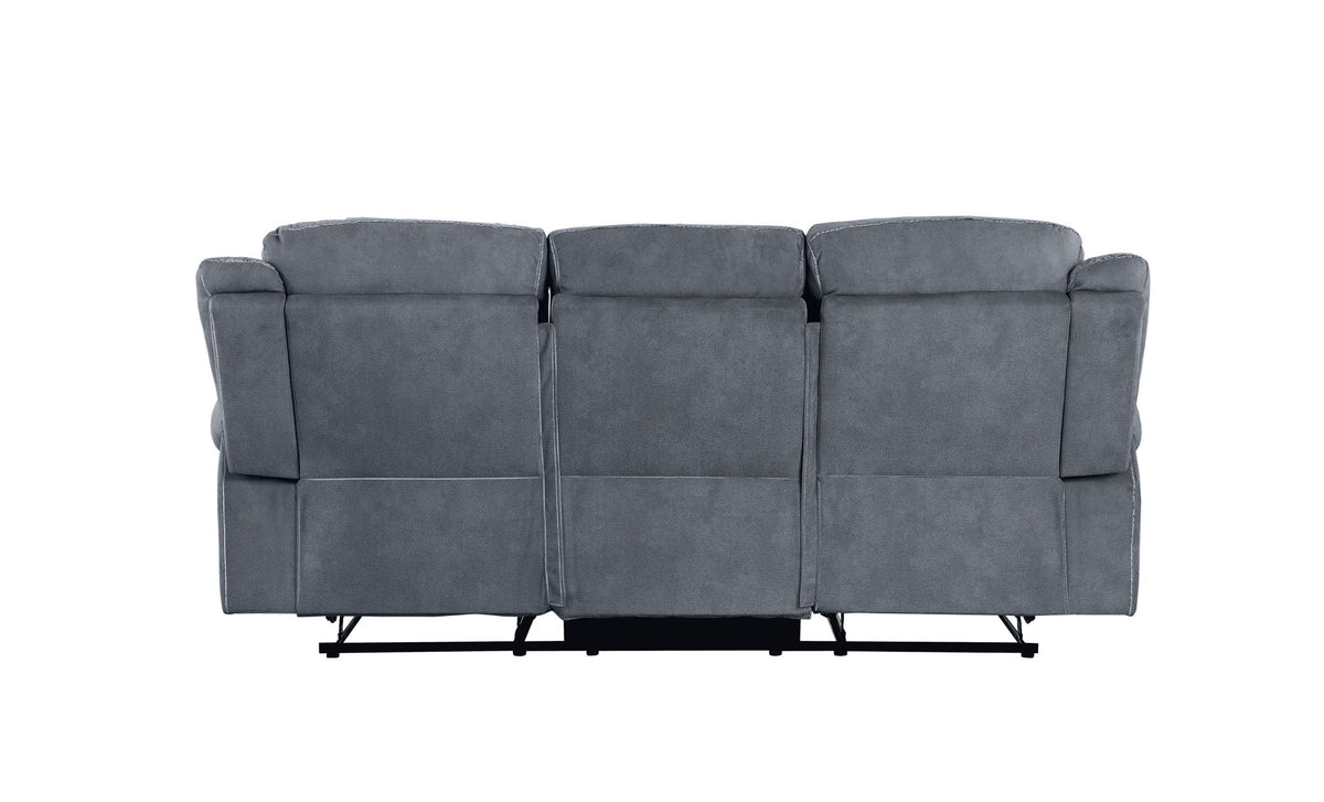 Zubaida - Two Tone Recliner Sofa With USB Port Drop Down Table