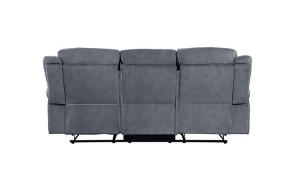Zubaida - Two Tone Recliner Sofa With USB Port Drop Down Table