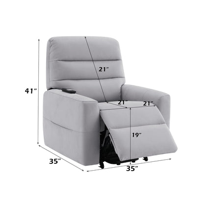 Freddie - Power Motion Recliner With Lift - Gray