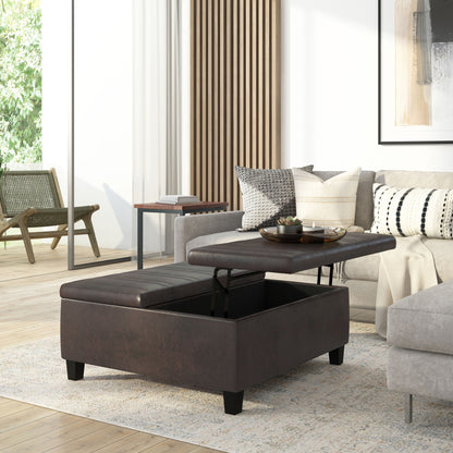 Ellis - Upholstered Coffee Table Storage Ottoman