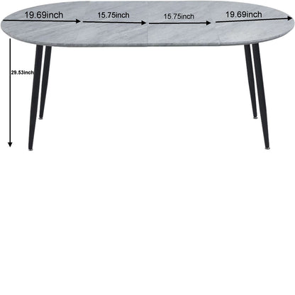 Extensible Table, Dining Table, Office Table, Coffee Table Metal Leg
