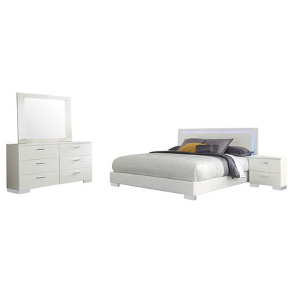 Dulcey - Bedroom Set With LED Lighting