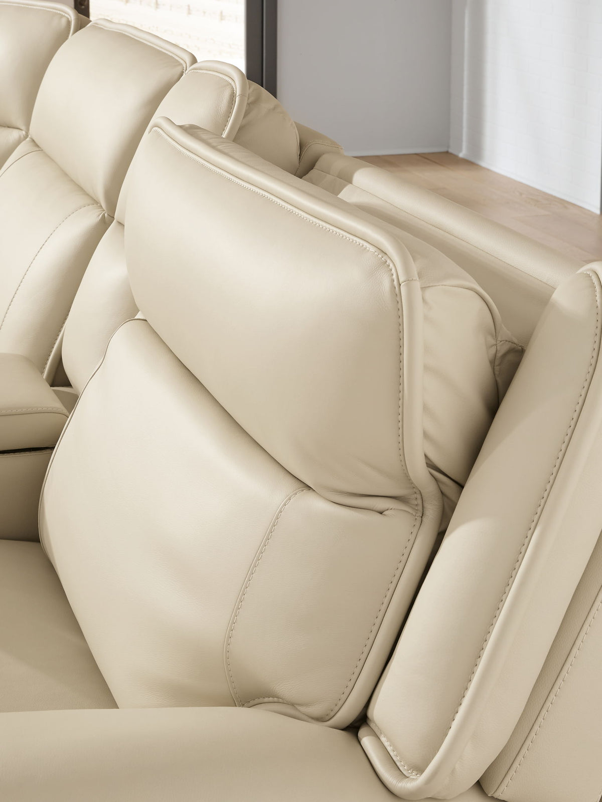 Double Deal - 3-Piece Power Reclining Sofa Sectional - Almond