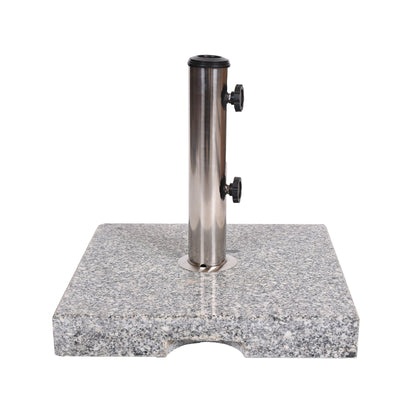 Umbrella Holder Square 55 Lbs Umbrella Base - Natural / Gray