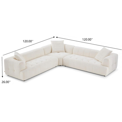 Kaynes - Elegant Upholstery Corner Sofa